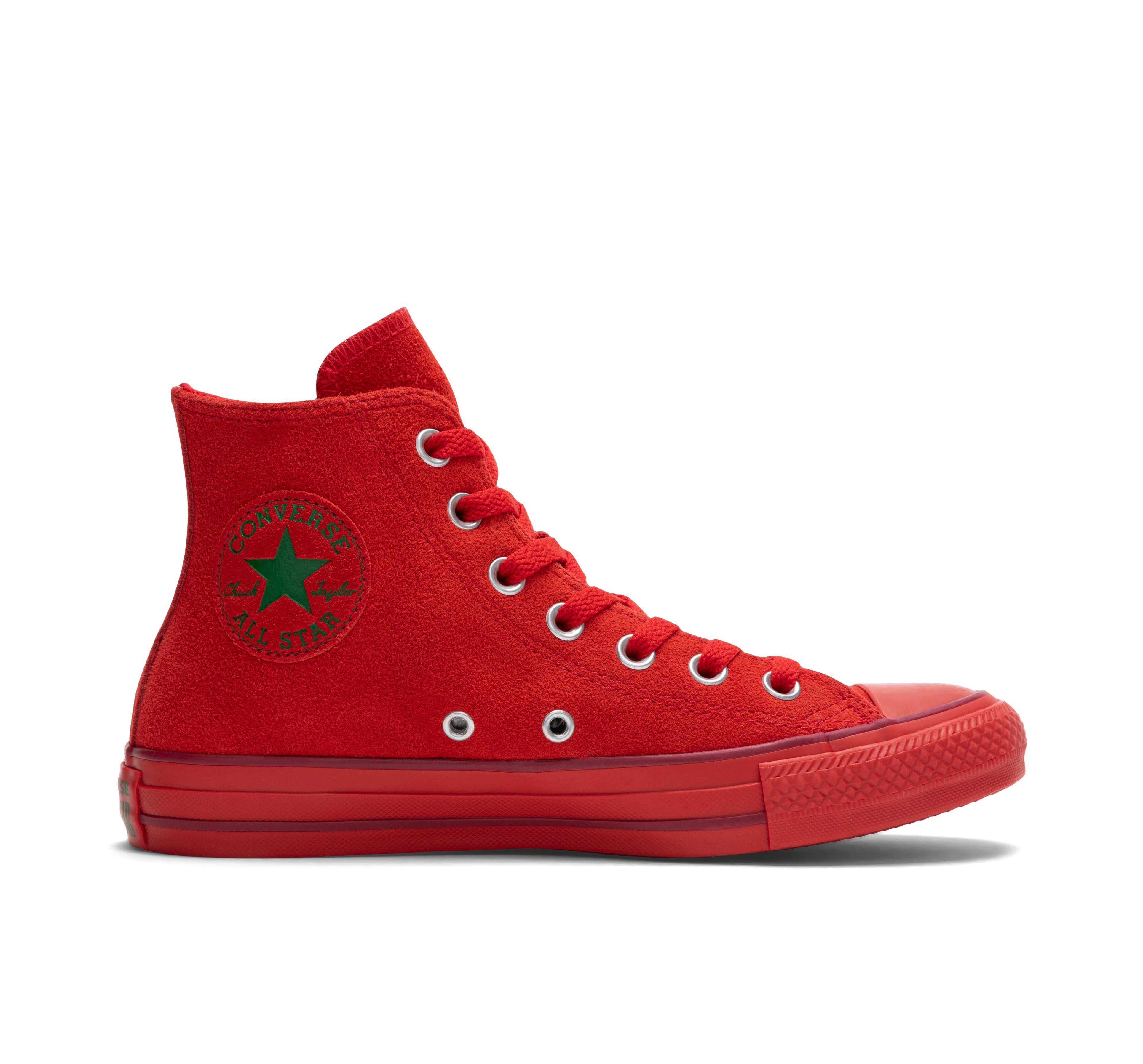 CONVERSE CHUCK TAYLOR ALL STAR SUEDE HIGH TOP RED