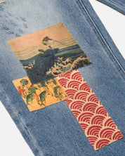 RYOKO RAIN FISH MARKET DENIM JEANS