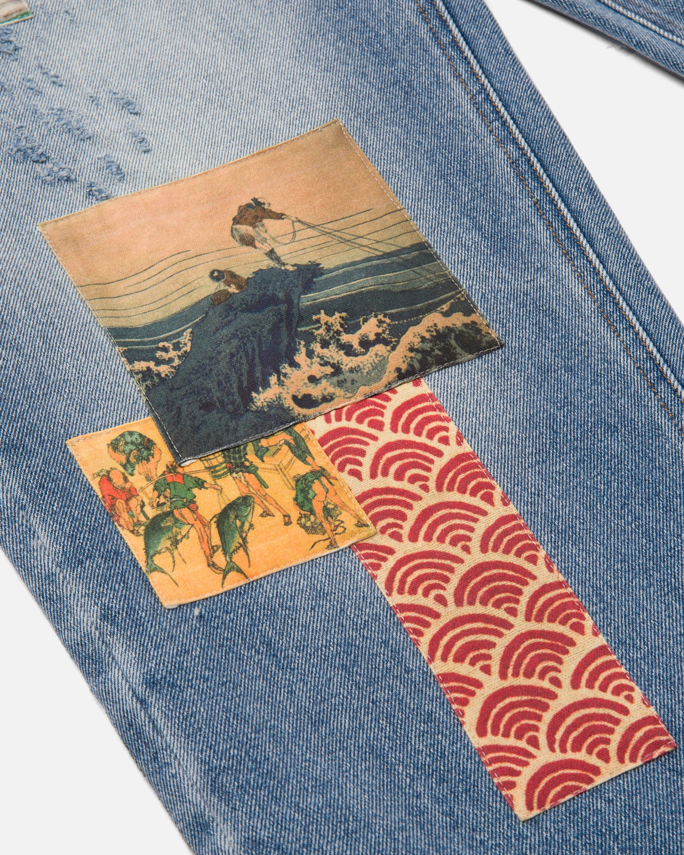 RYOKO RAIN FISH MARKET DENIM JEANS