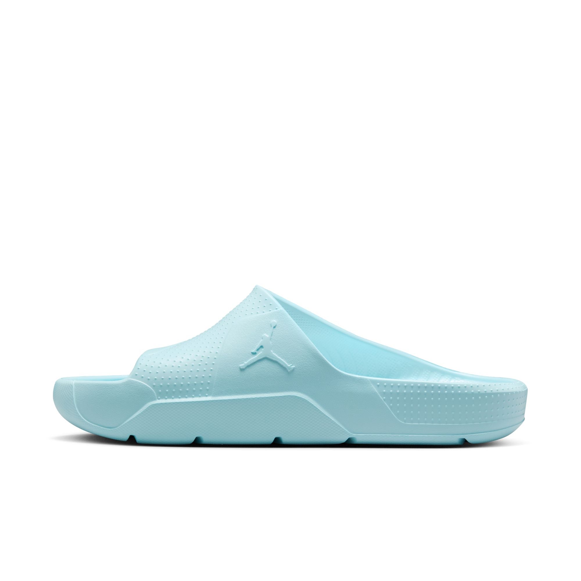 jordan slides blue and white