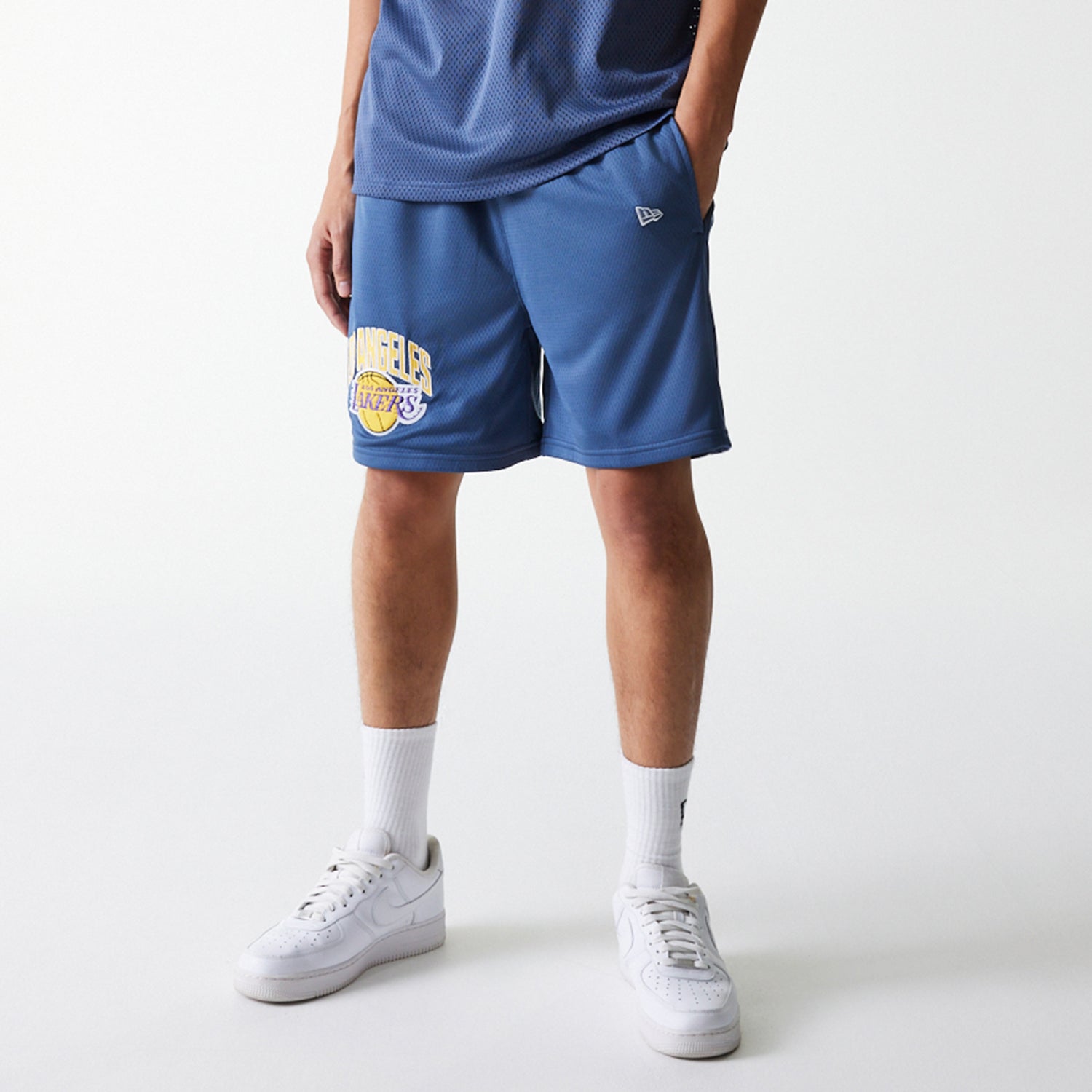 NEW ERA NBA ARCH GRAPHIC MESH SHORT LOS ANGELES LAKERS