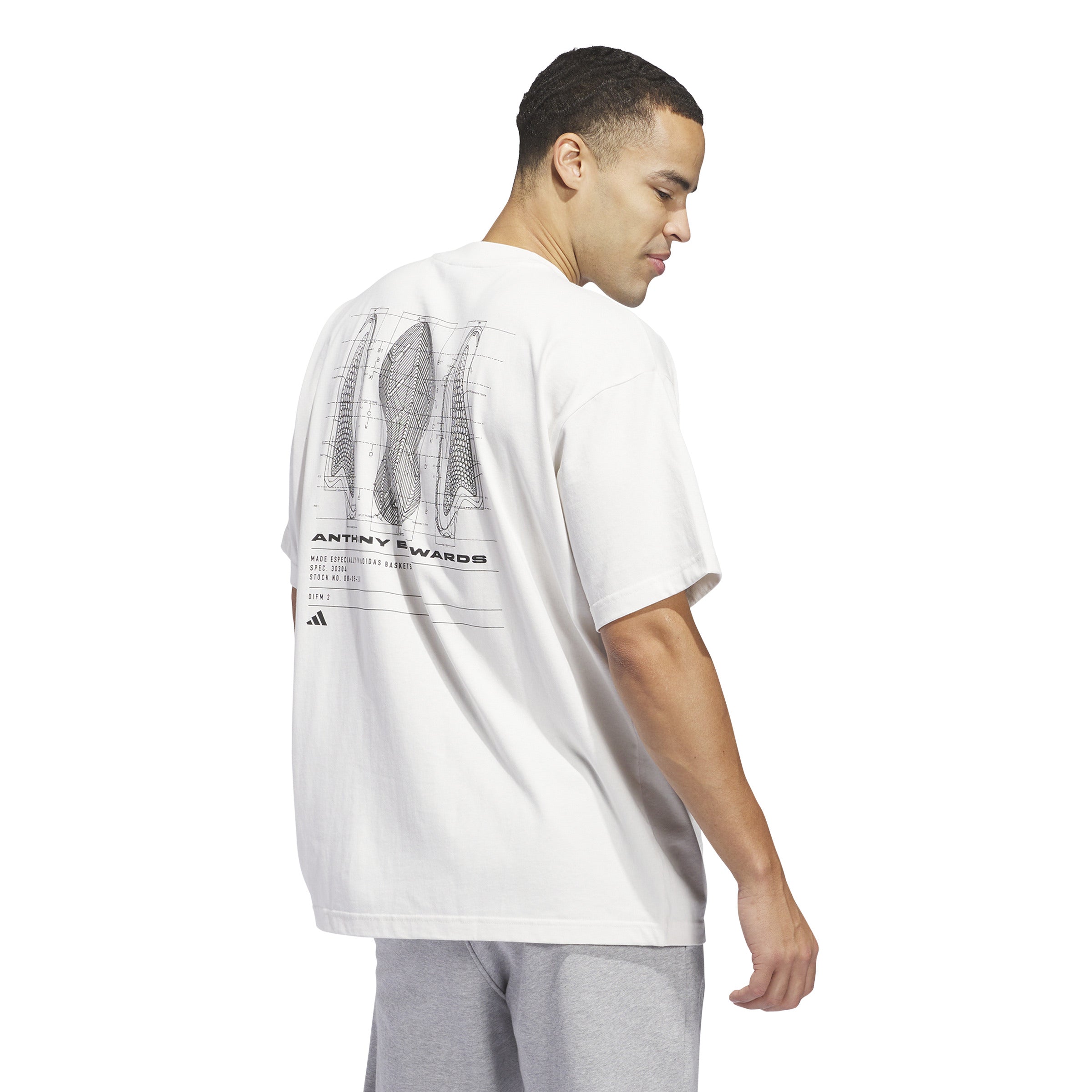 ADIDAS ANTHONY EDWARDS GRAPHIC TEE