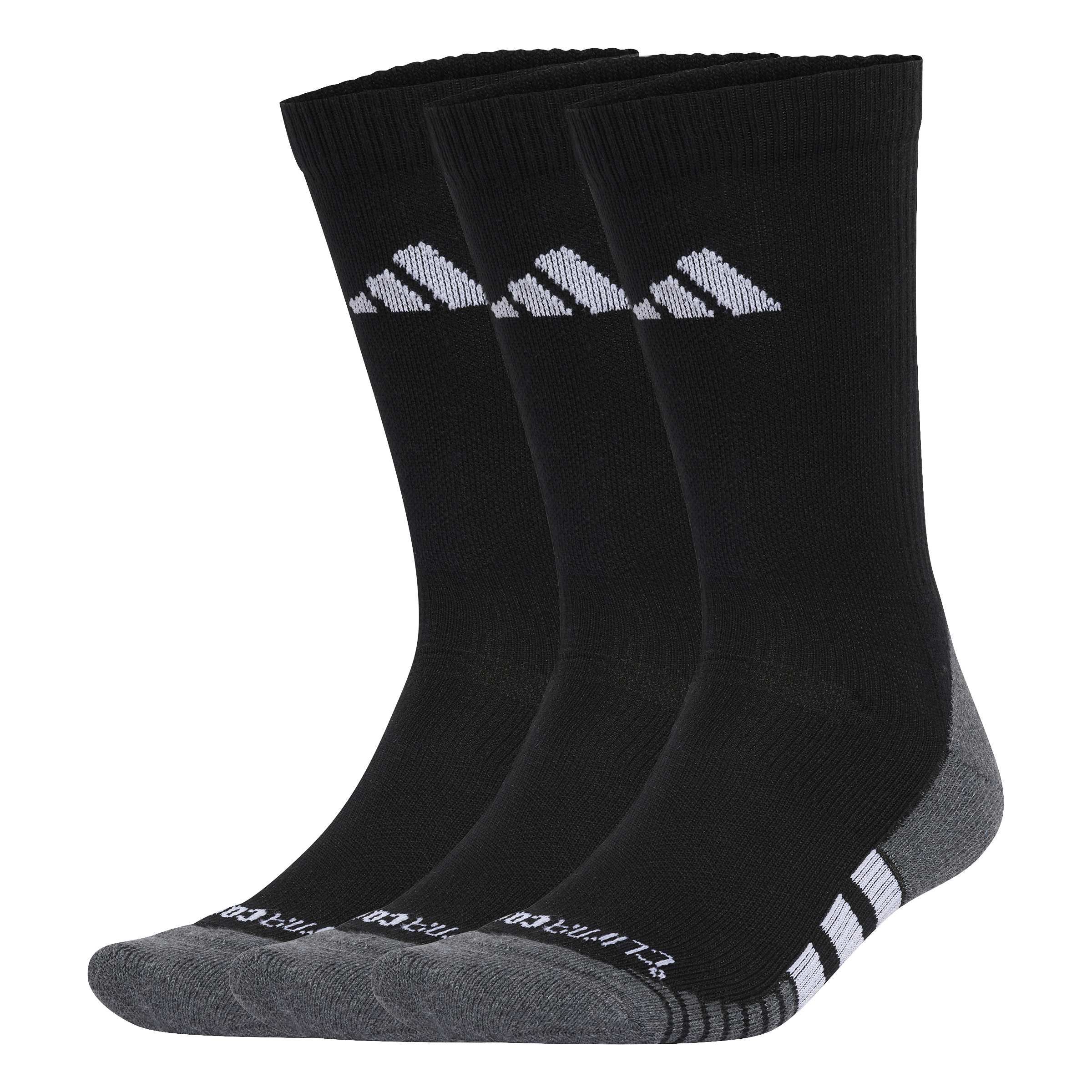 ADIDAS PERFORMANCE CUSHIONED CREW SOCKS - 3 PACK