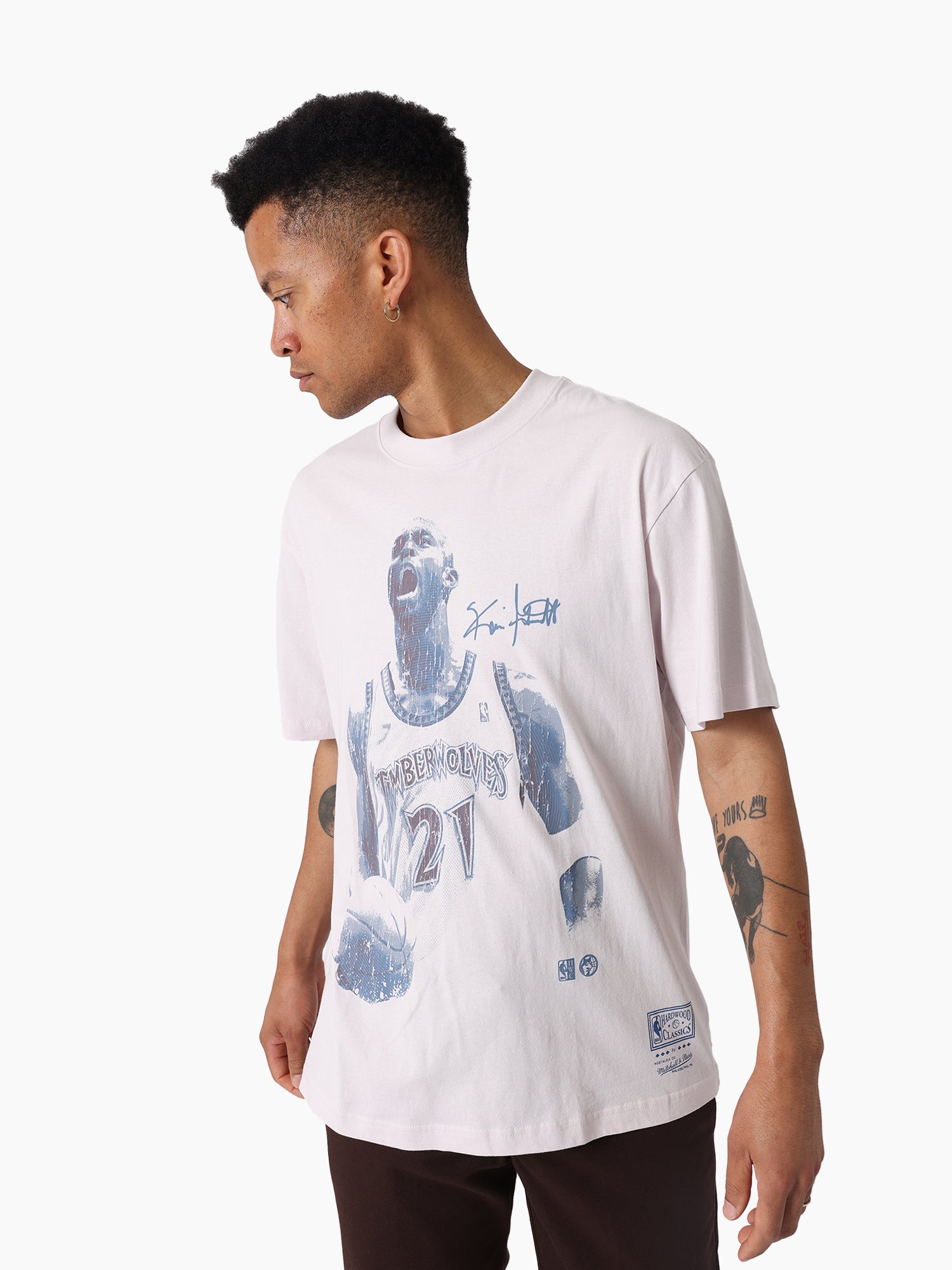 MITCHELL & NESS IN THE MOMENT TEE TIMBERWOLVES GARNETT