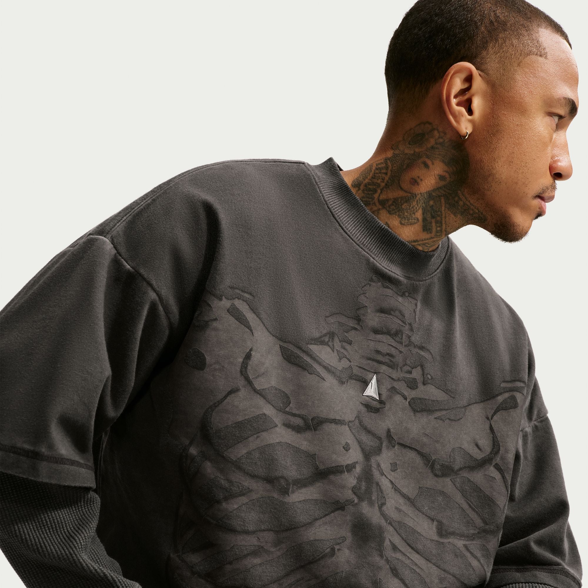 NIKE MENS JA MORANT DRI-FIT LONG SLEEVE TOP