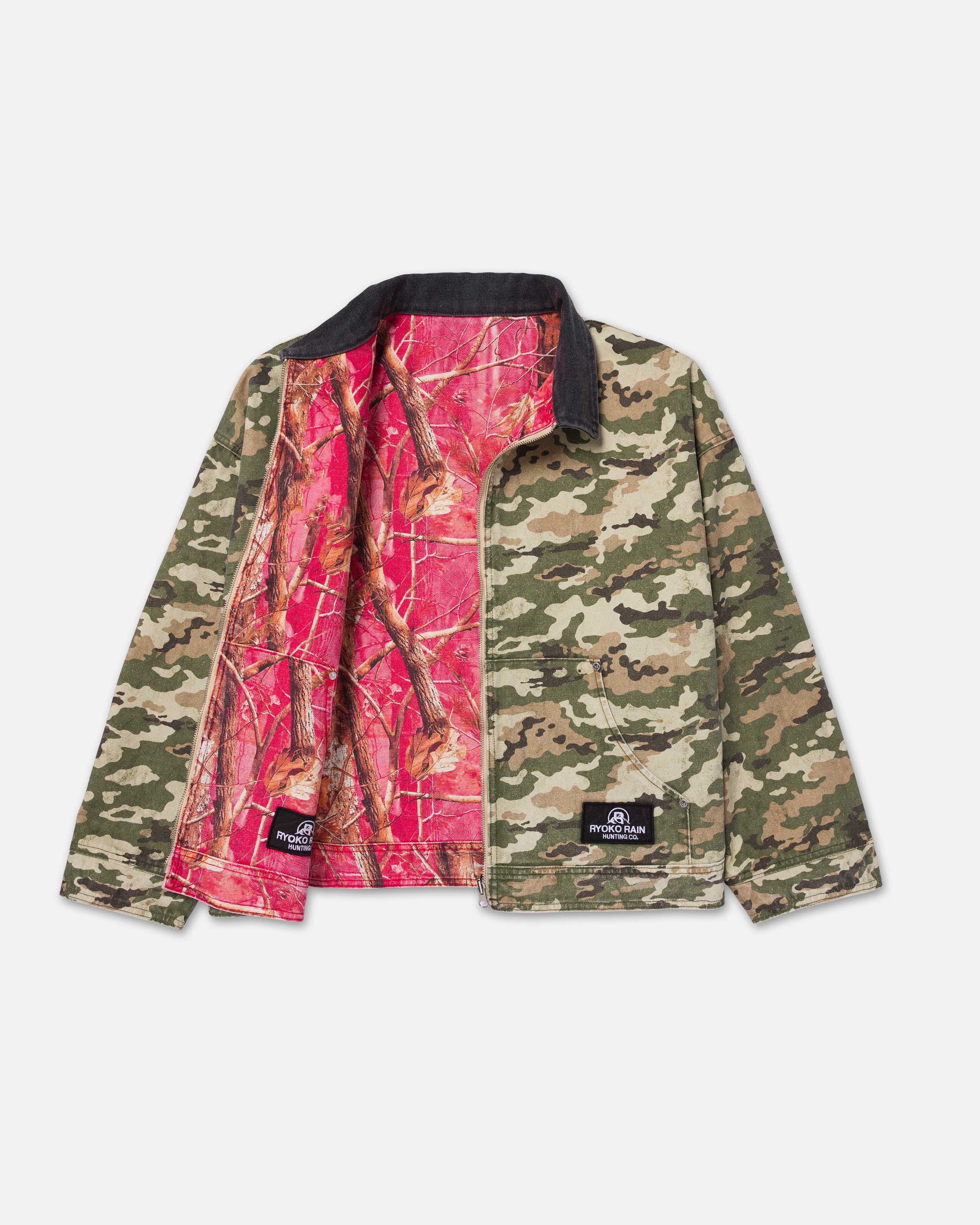 RYOKO RAIN REVERSIBLE DUCK WORK JACKET - CAMO