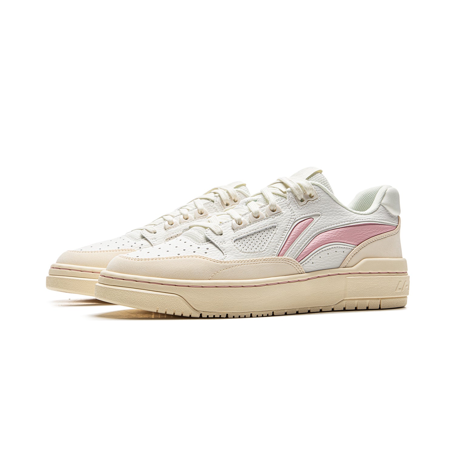 LI-NING BADFIVE ROOKIE SNEAKERS- WHITE & PINK