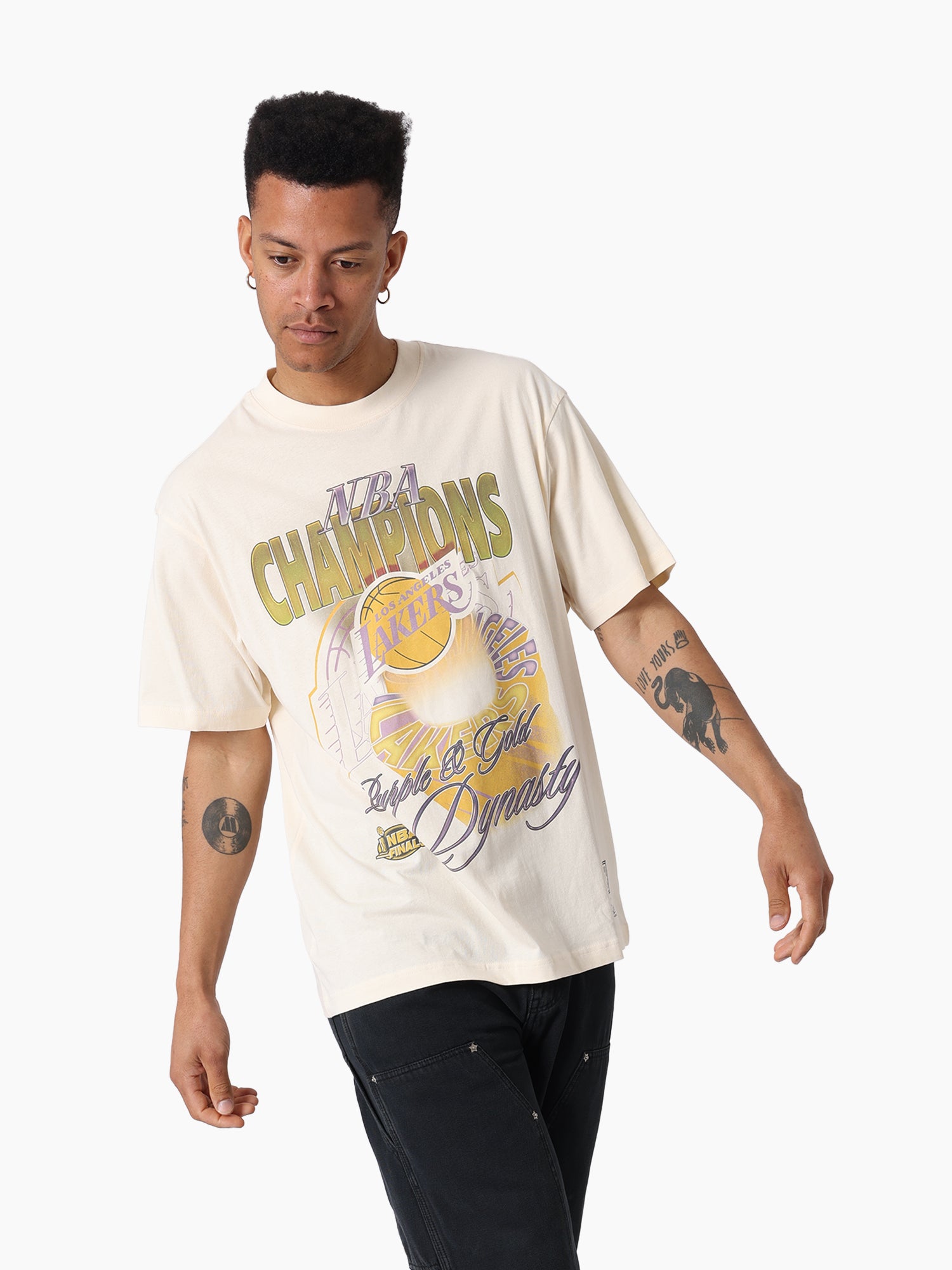 MITCHELL & NESS LAKERS HARDLIGHT TEE