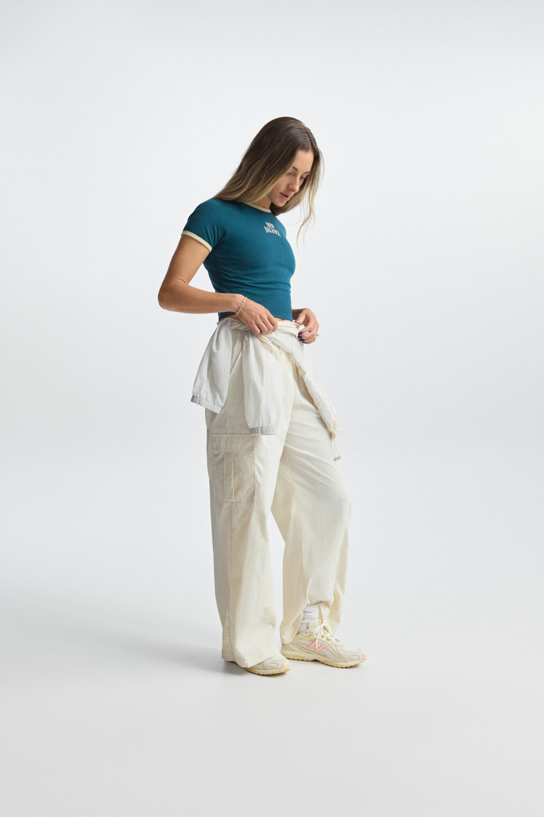 NEW BALANCE WOMENS TRACKSIDE RINGER T-SHIRT