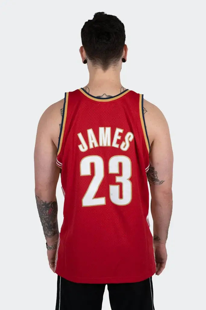 MITCHELL & NESS 03-04 ROAD CLEVELAND CAVALIERS SWINGMAN JERSEY - LEBRON JAMES