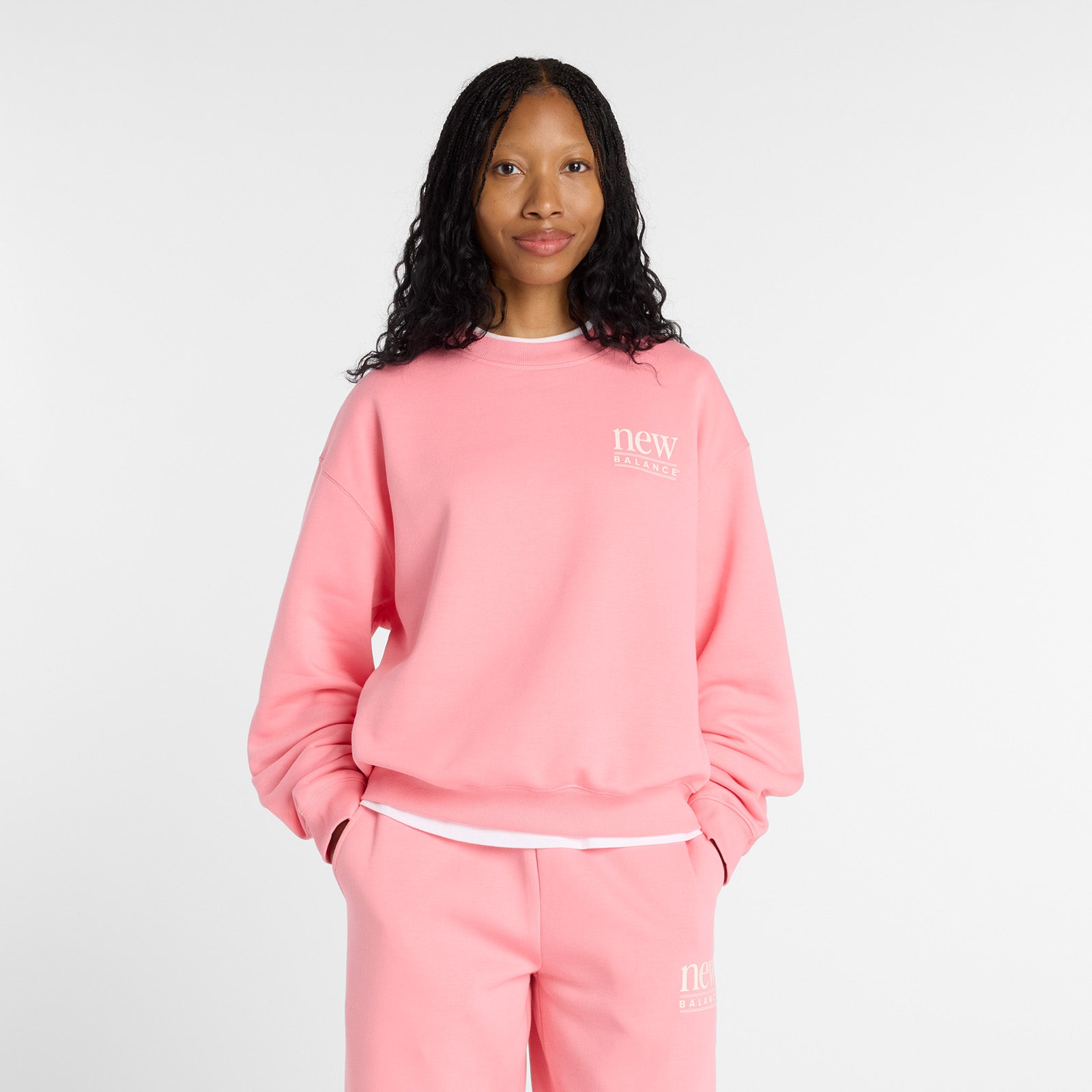 NEW BALANCE WOMENS REIMAGINED FLEECE CREW