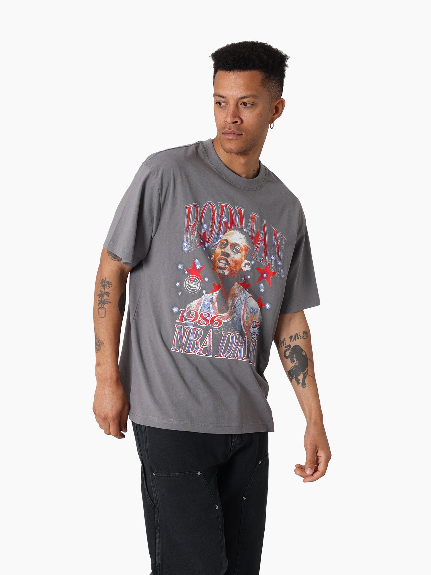 MITCHELL & NESS BULLS STAR BURSTER TEE - RODMAN