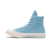 CONVERSE CHUCK 70 LEATHER HIGH TOP TRUE SKY