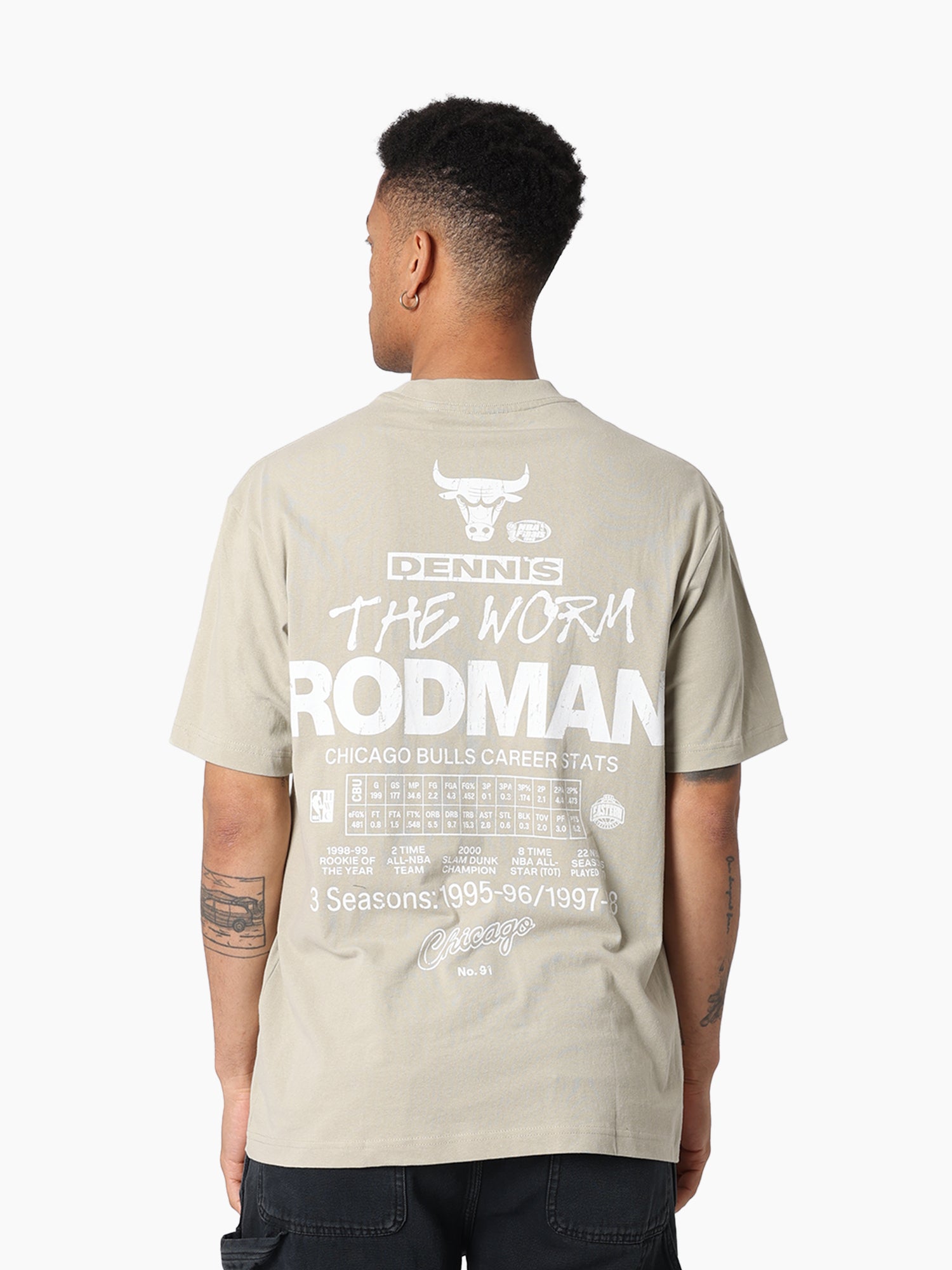 MITCHELL & NESS NBA CAREER TEE BULLS RODMAN
