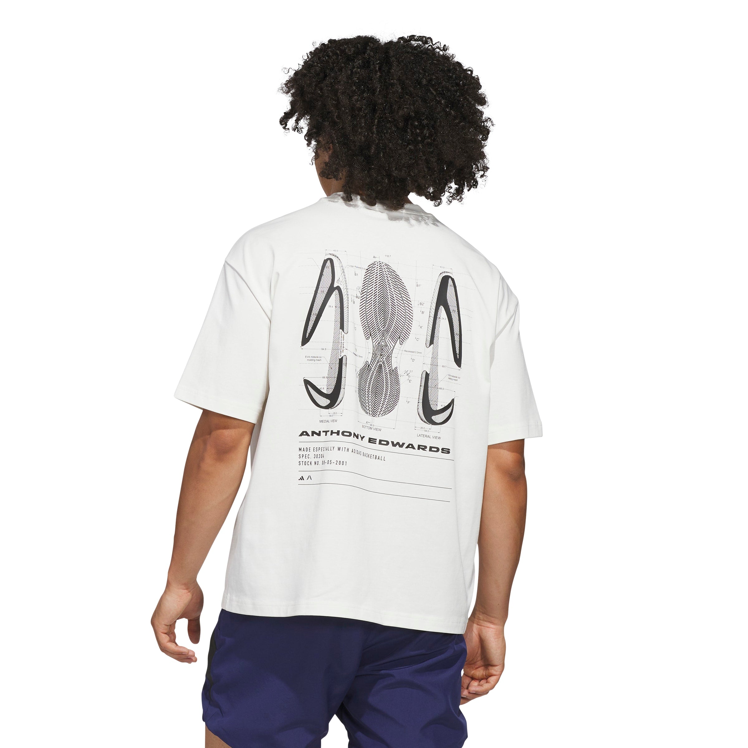ADIDAS ANTHONY EDWARDS GRAPHIC TEE