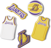 CROCS NBA LOS ANGELES LAKERS JIBBITZ - 5 PACK