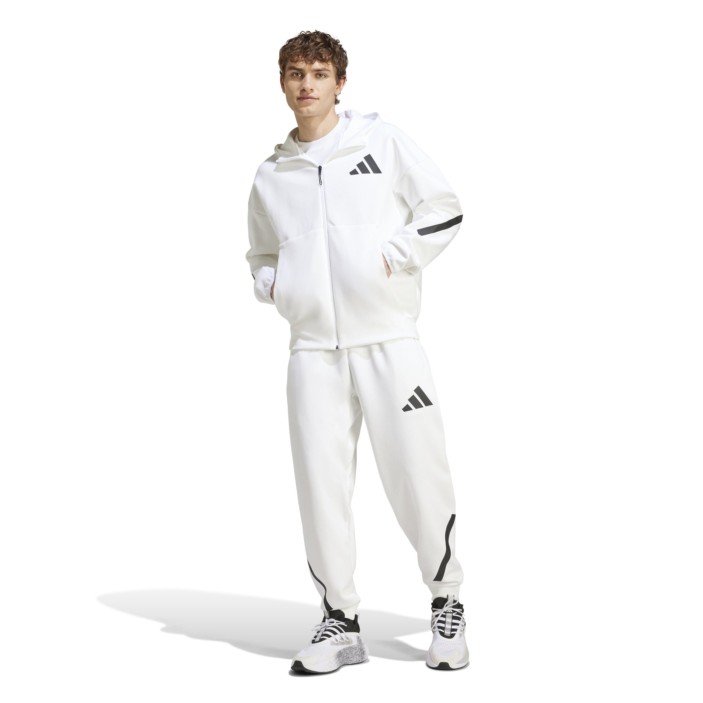 ADIDAS Z.N.E. FULL-ZIP HOODED TRACK JACKET