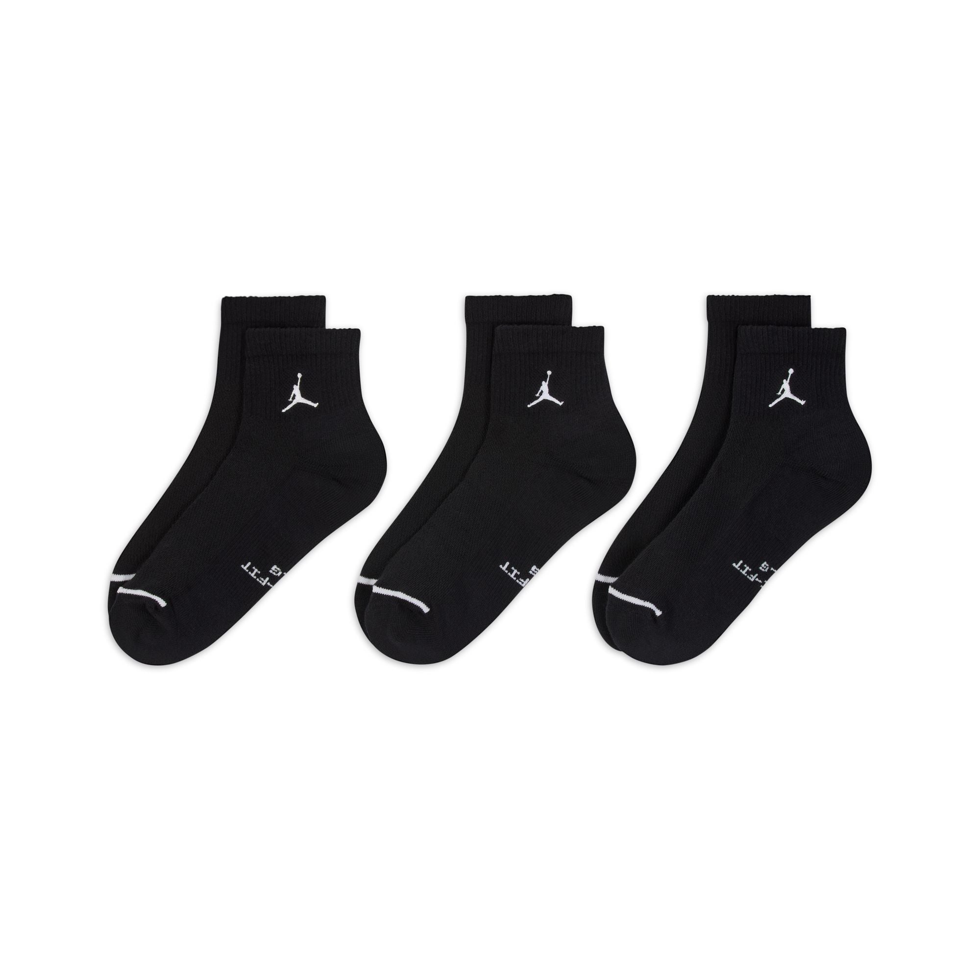 JORDAN UNISEX EVERYDAY ELEVATED ANKLE SOCKS - 3 PACK