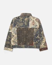 RYOKO RAIN VINTAGE PATCH WORK JACKET