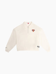 MITCHELL & NESS NY KNICKS BOXY 1/4 ZIP