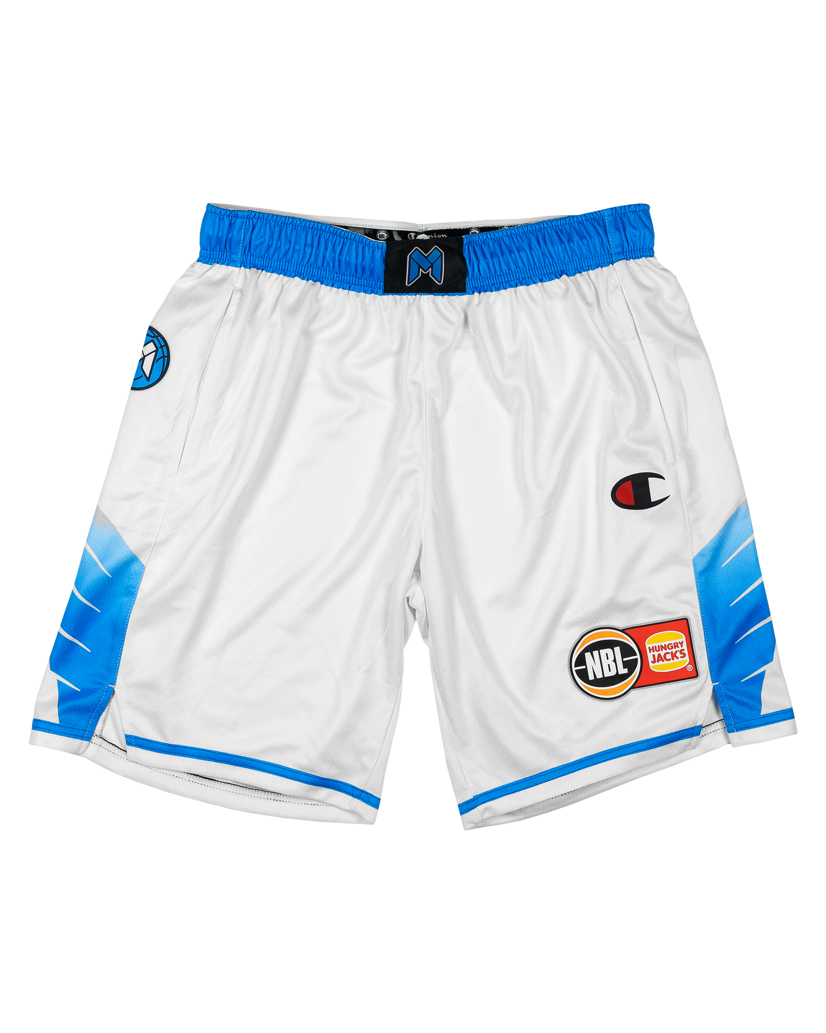 MELBOURNE UNITED ALTERNATE SHORTS-WHITE