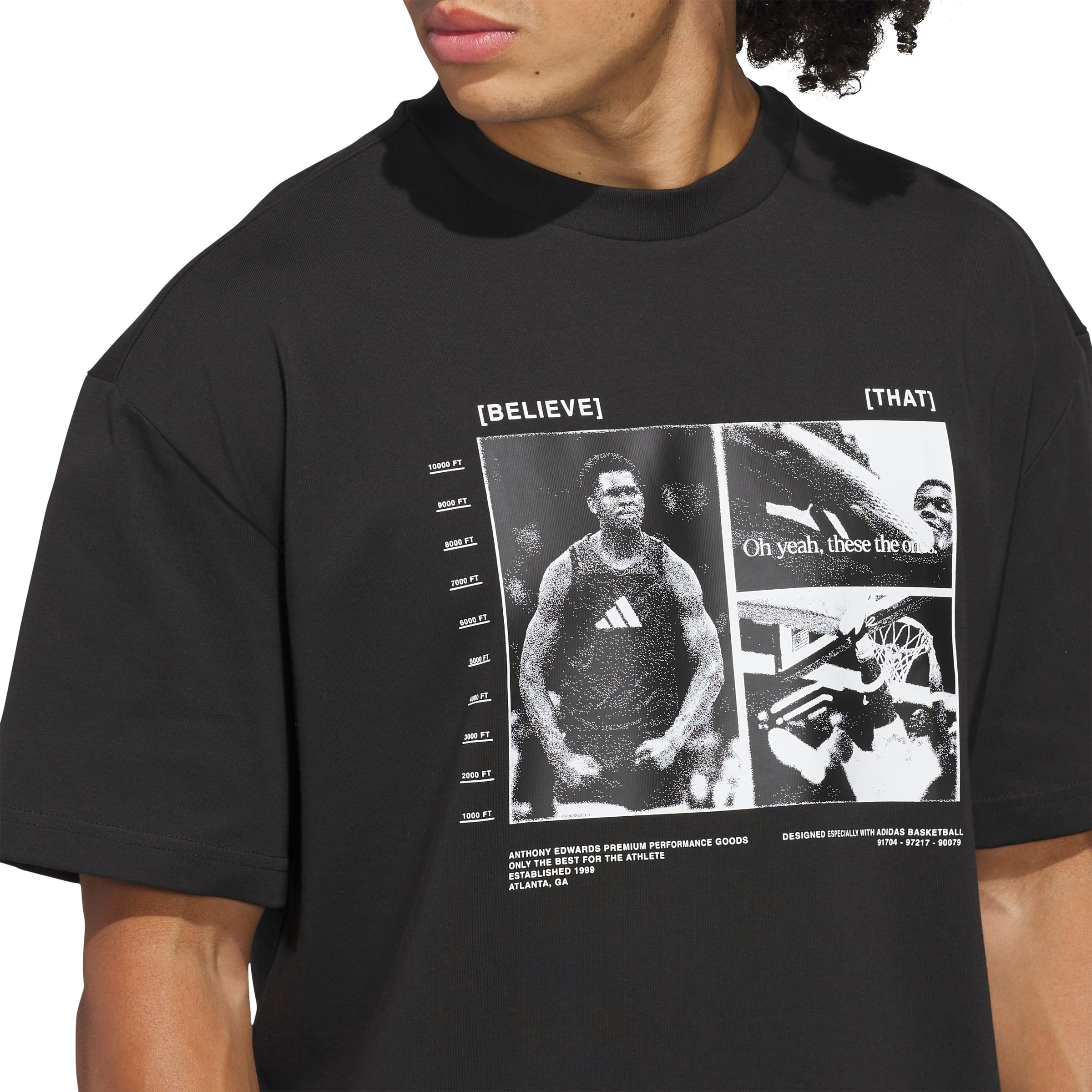 ADIDAS ANTHONY EDWARDS GRAPHIC TEE