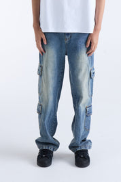 VOUSETI CARGO DENIM PANT