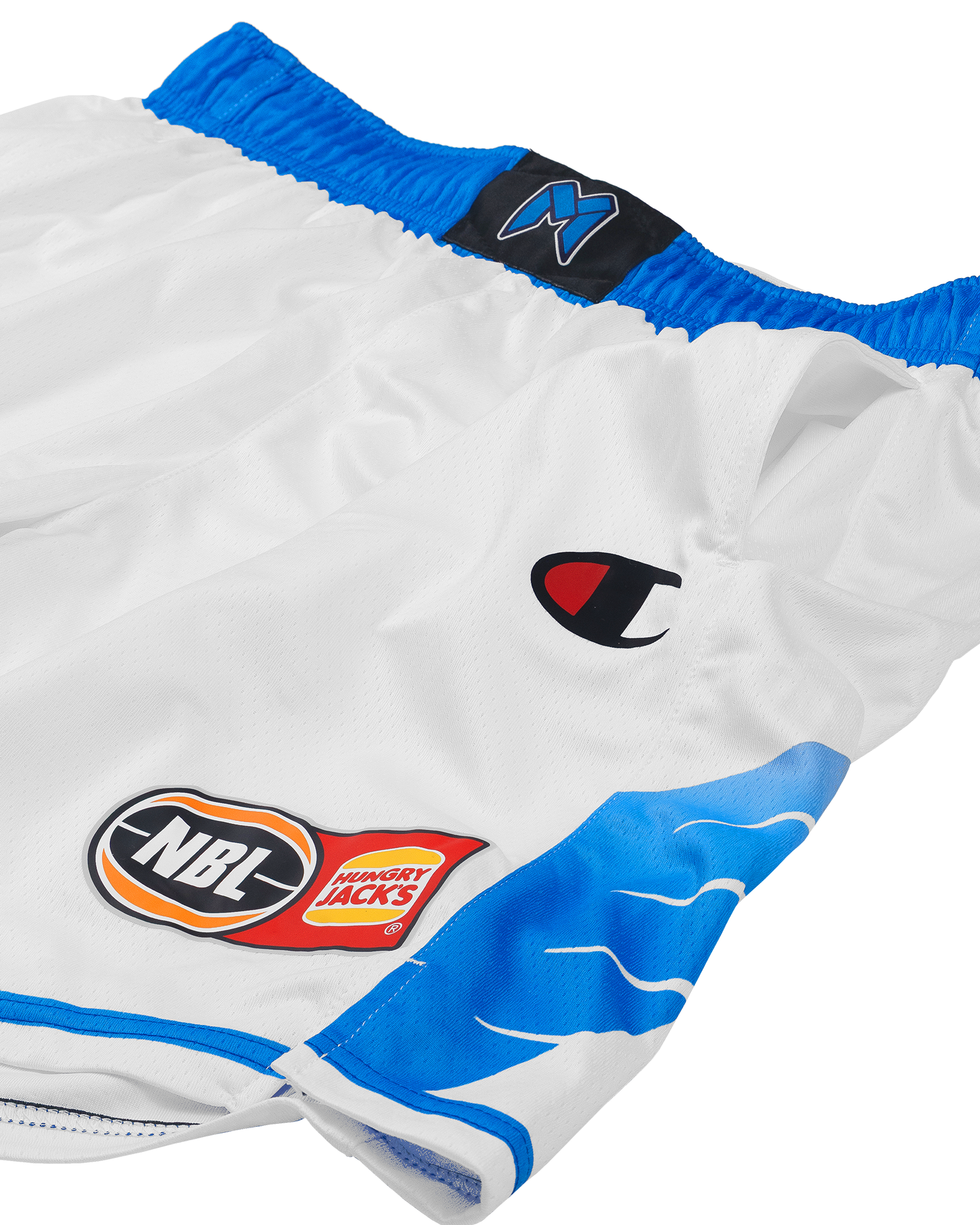 MELBOURNE UNITED ALTERNATE SHORTS-WHITE