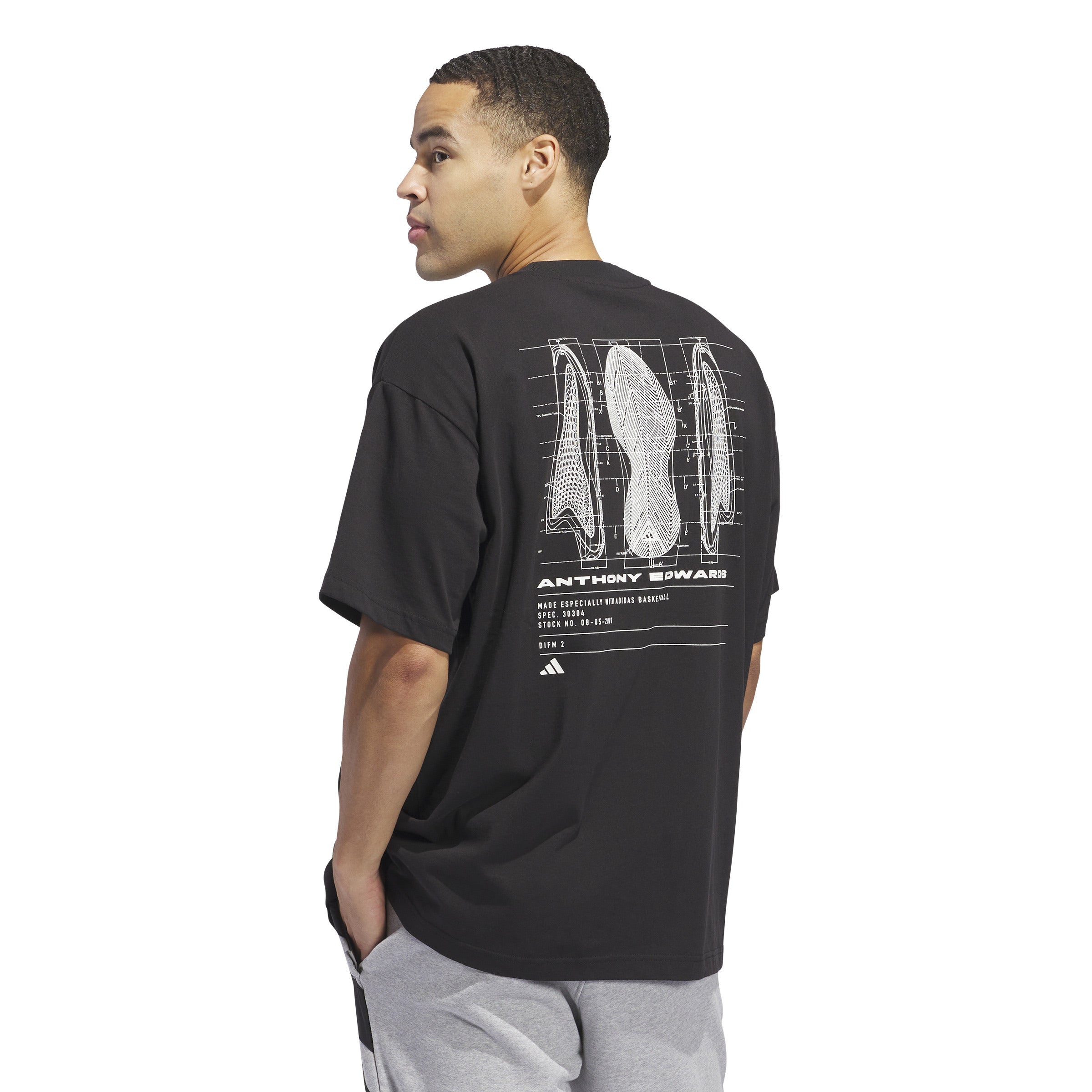 ADIDAS ANTHONY EDWARDS GRAPHIC TEE