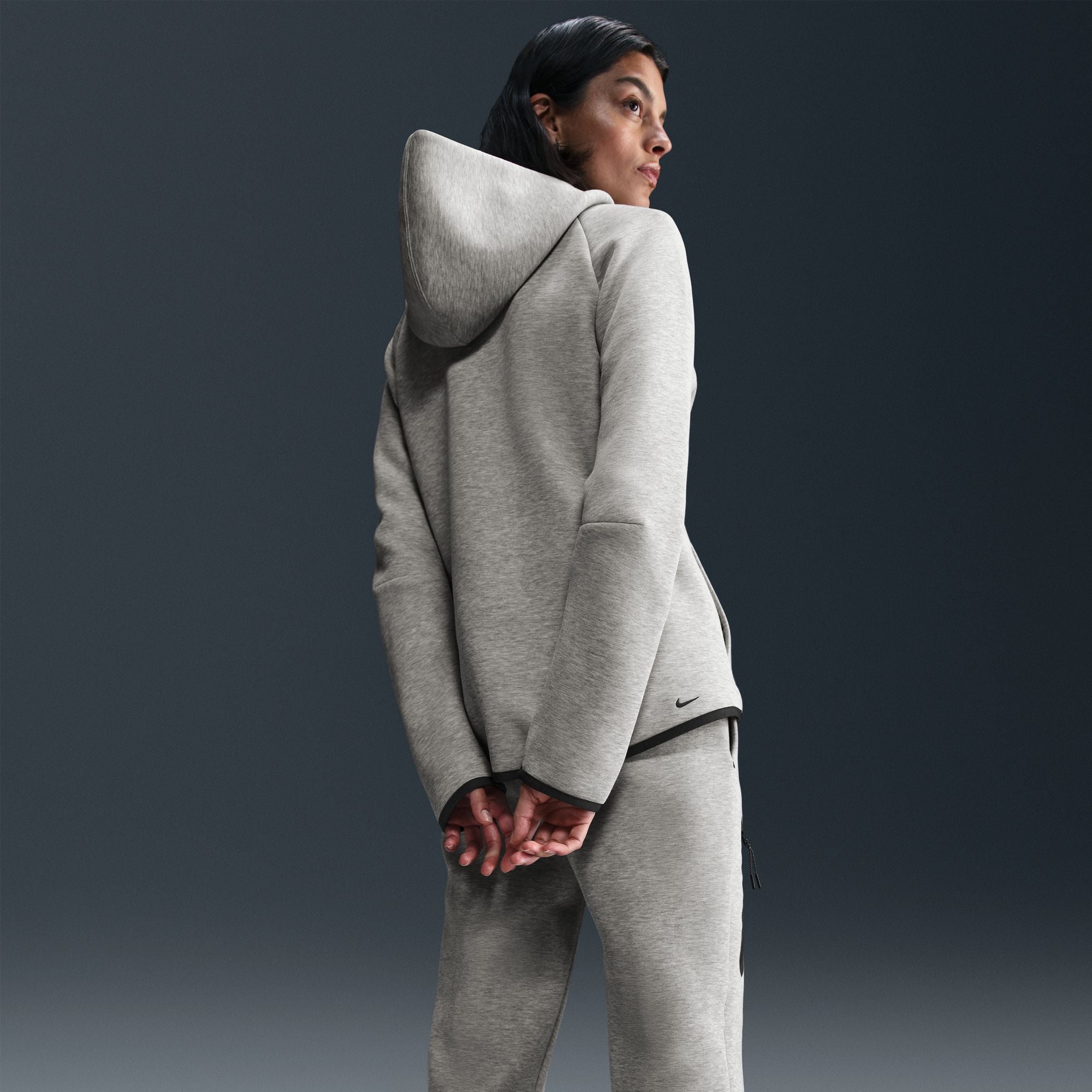 NIKE WOMENS TECH FLEECE FULL ZIP HOODIE