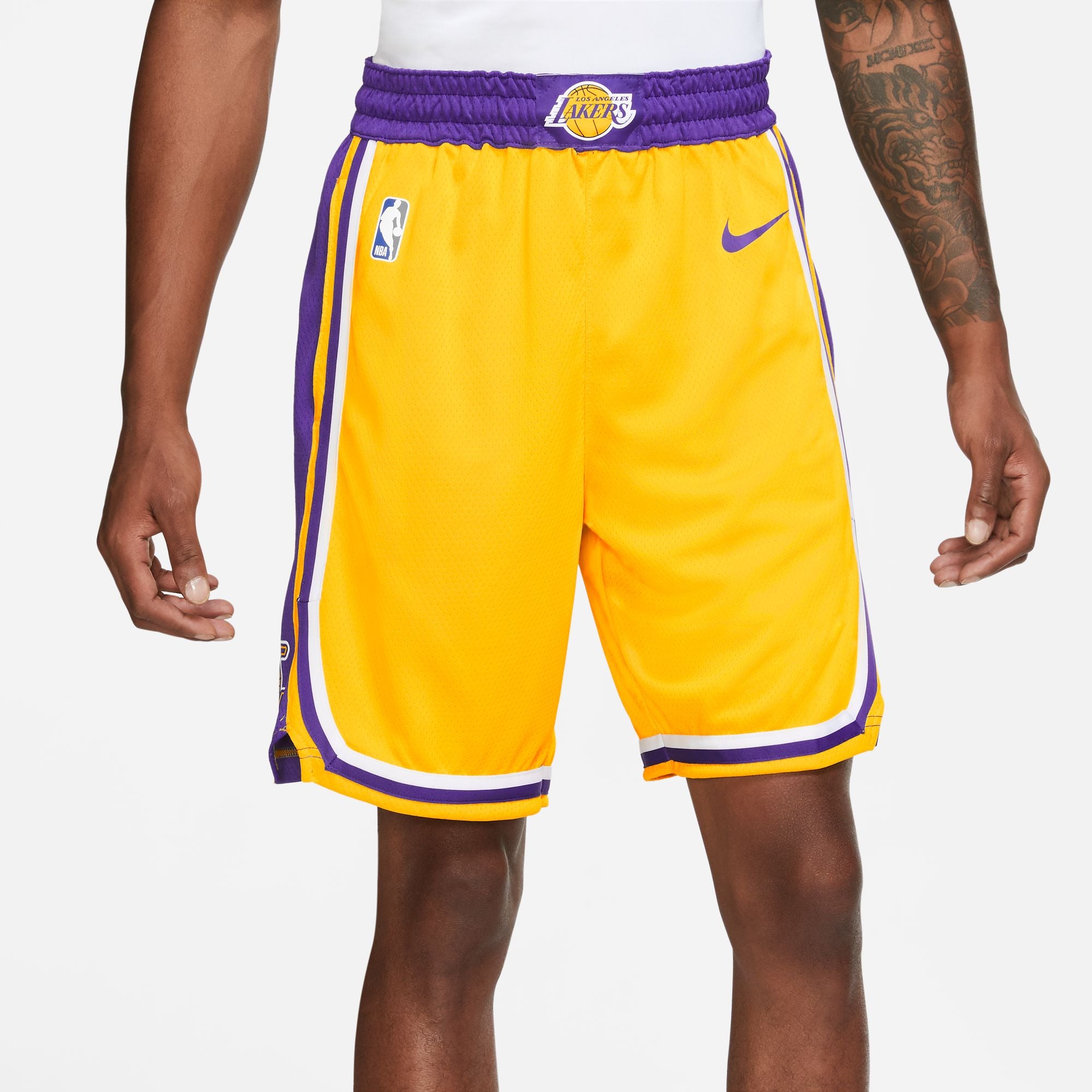 NIKE LOS ANGELES LAKERS SWINGMAN SHORTS ICON 2018
