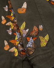 RYOKO RAIN GREEN BUTTERFLY WORK JACKET
