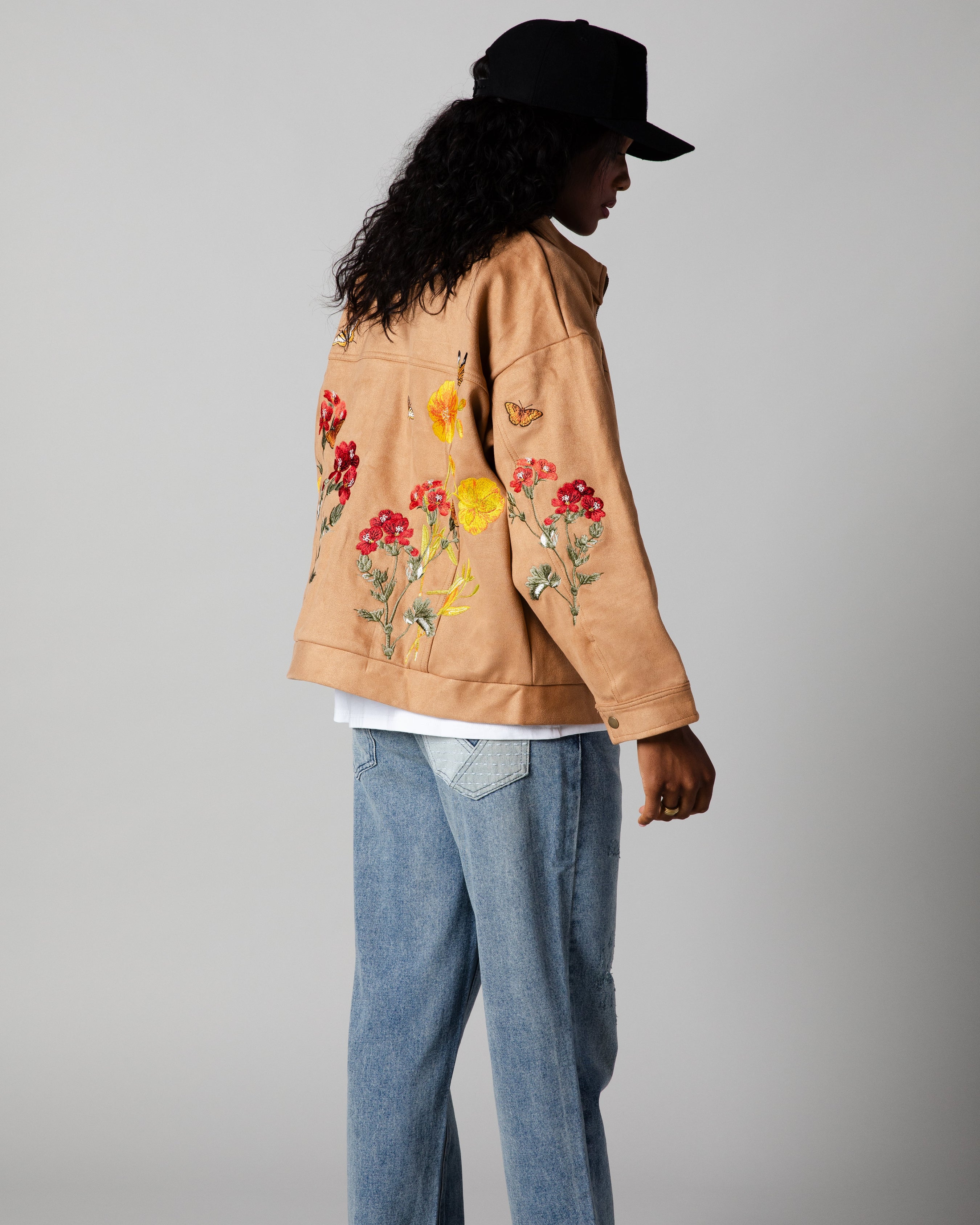 RYOKO RAIN MONARCH CLAY SUEDE WORK JACKET
