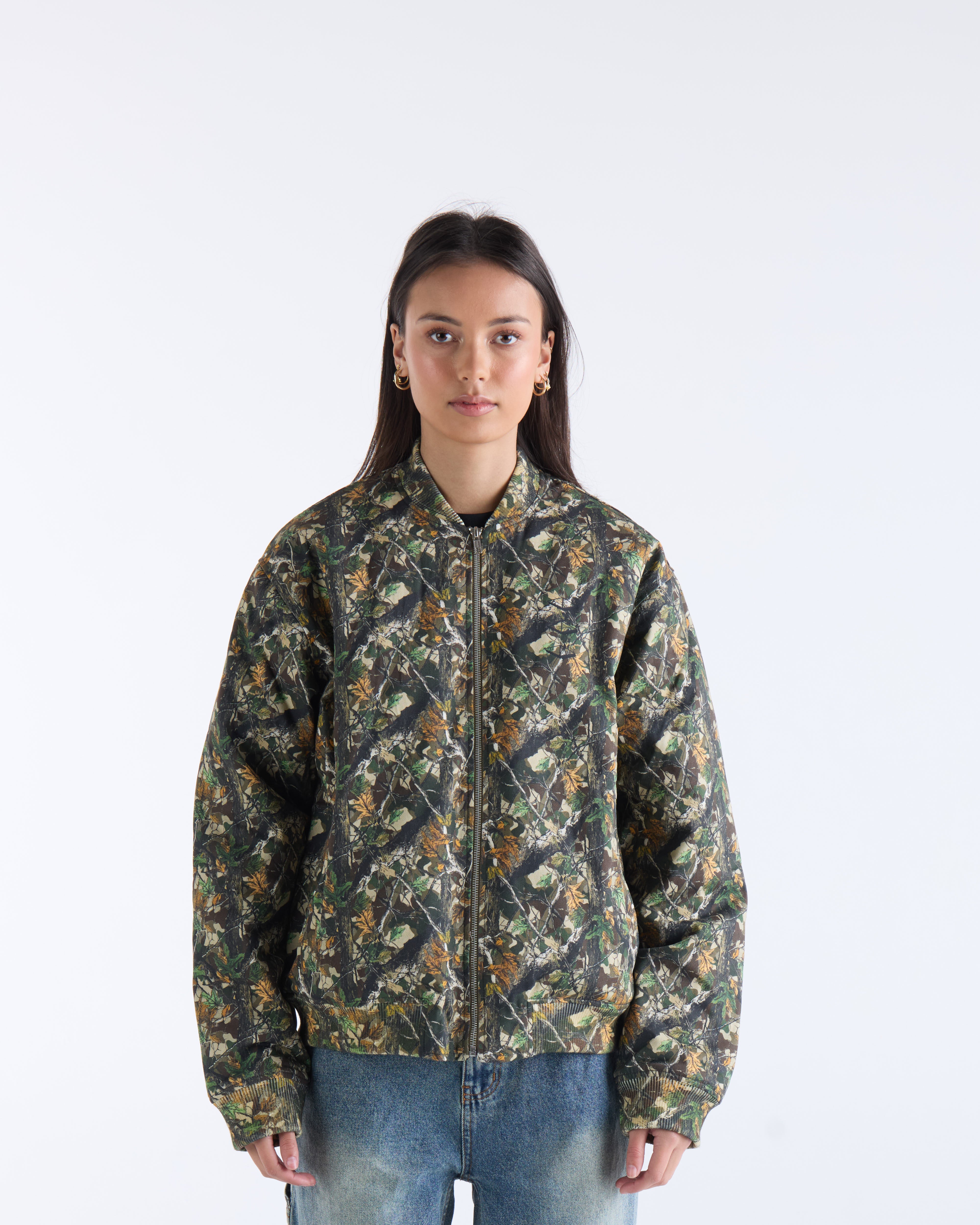 VOUSETI TREE CAMO BOMBER JACKET
