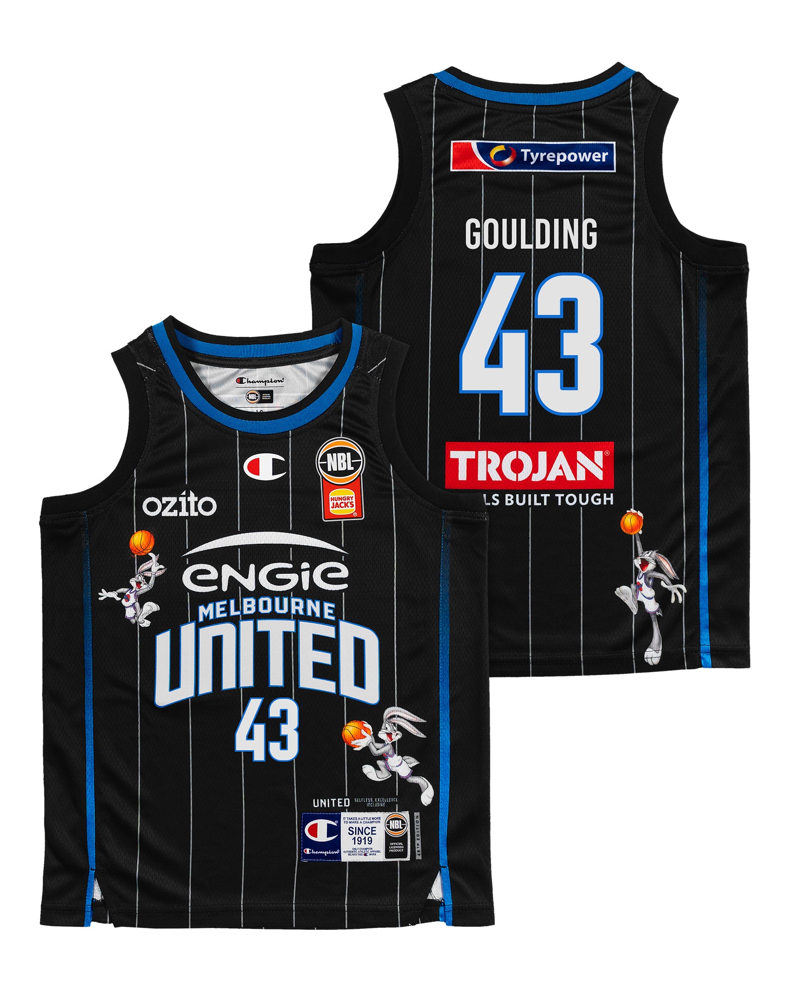 YOUTH SPACE JAM JERSEY - MELBOURNE UNITED GOULDING