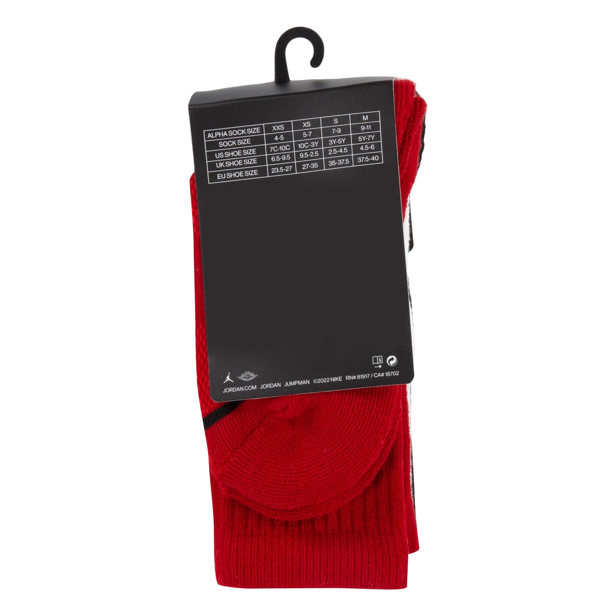 JORDAN JUMPMAN CREW SOCKS (3 PACK) - YOUTH