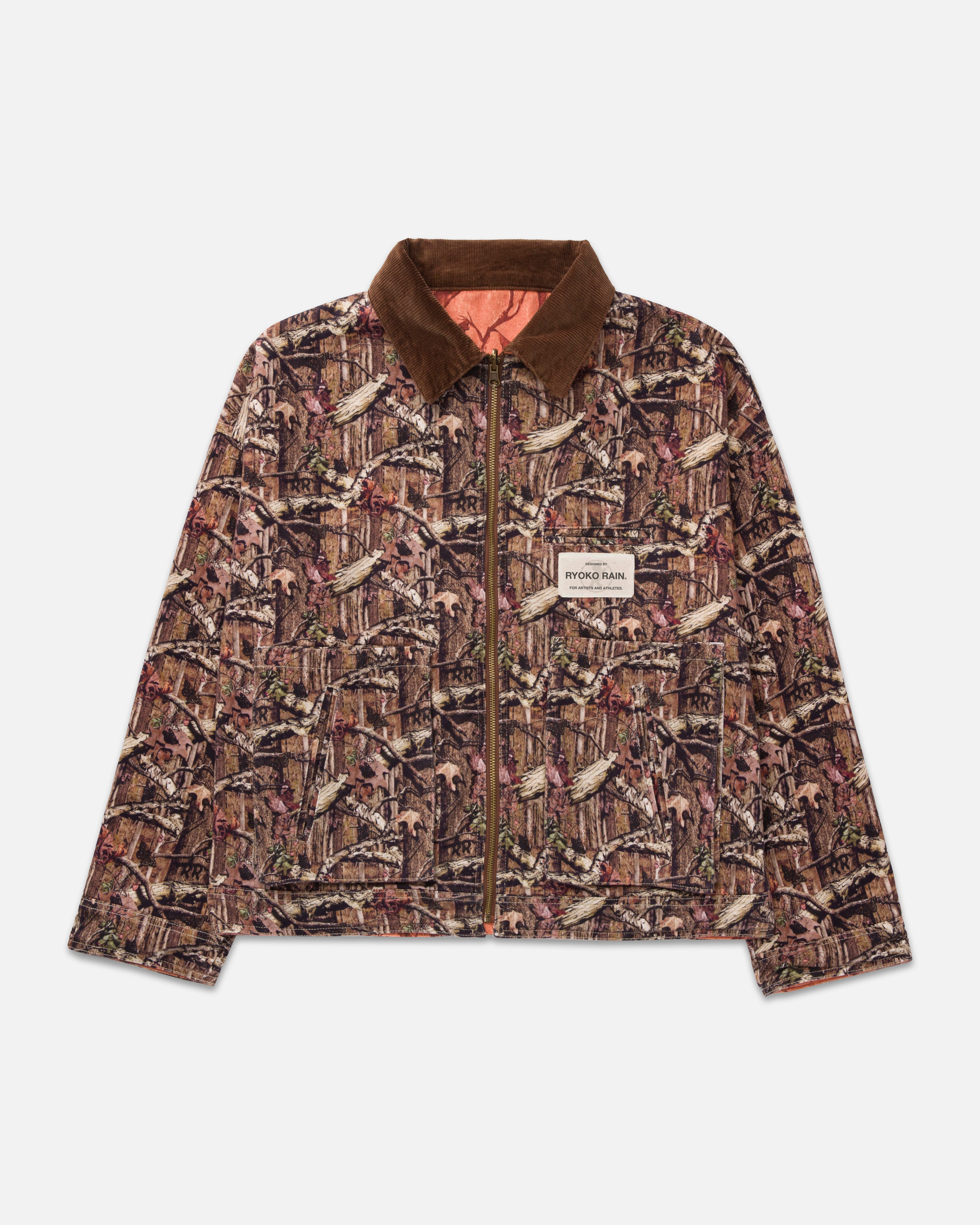 RYOKO RAIN REVERSIBLE CAMO WORK JACKET