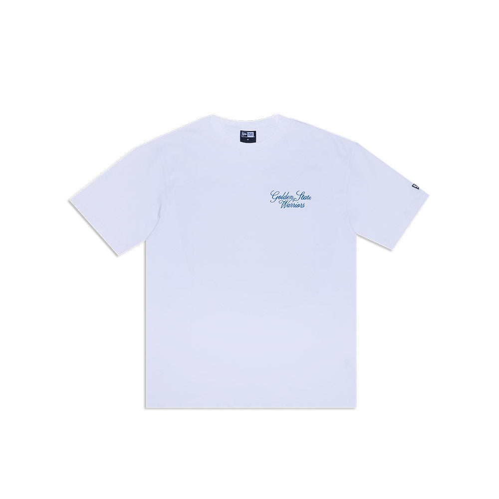 NEW ERA TEE CURSIVE GOLWAR WHI