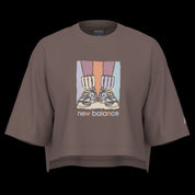 NEW BALANCE WOMENS ATHLETICS GRADIENT SHOES T-SHIRT