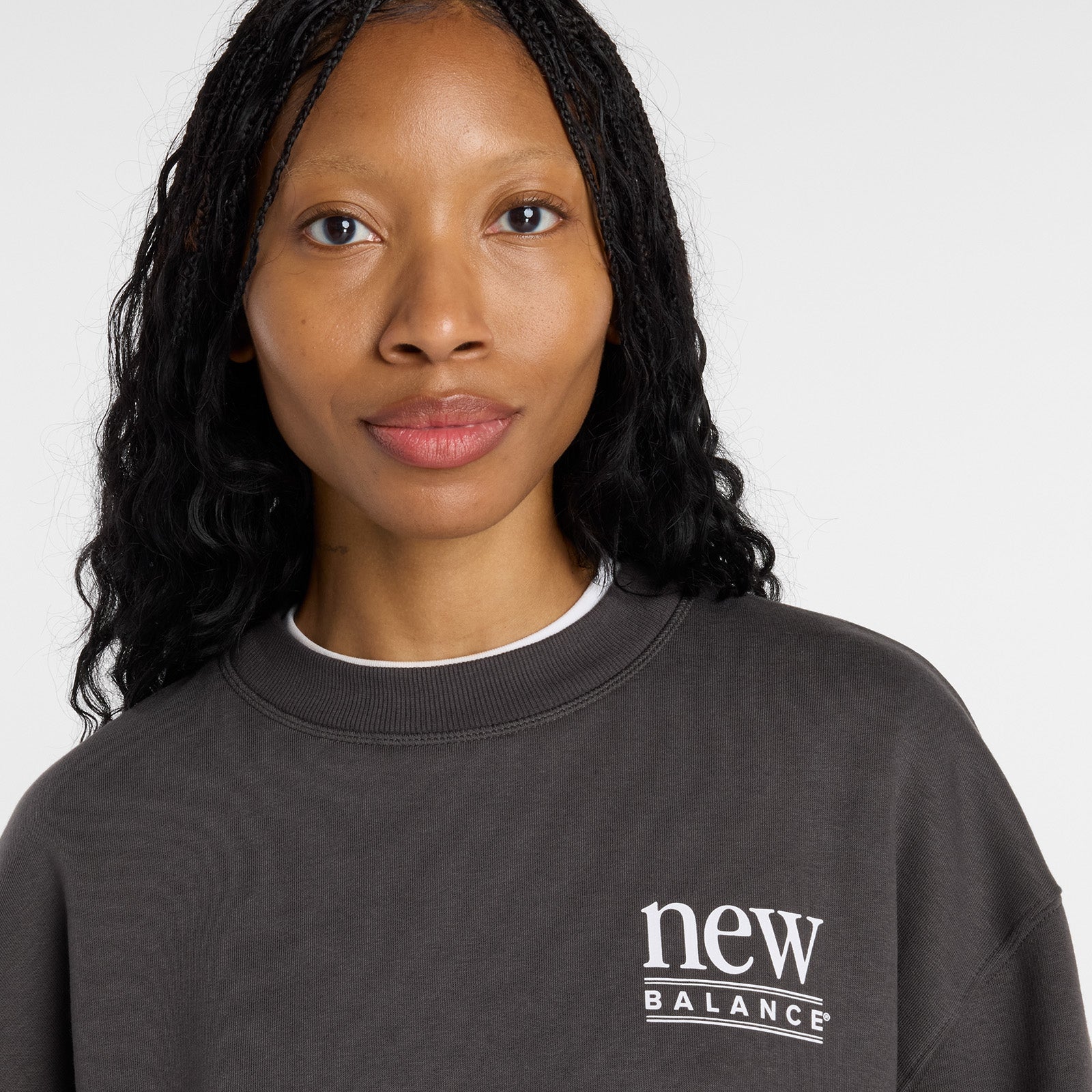 NEW BALANCE WOMENS REIMAGINED FLEECE CREW