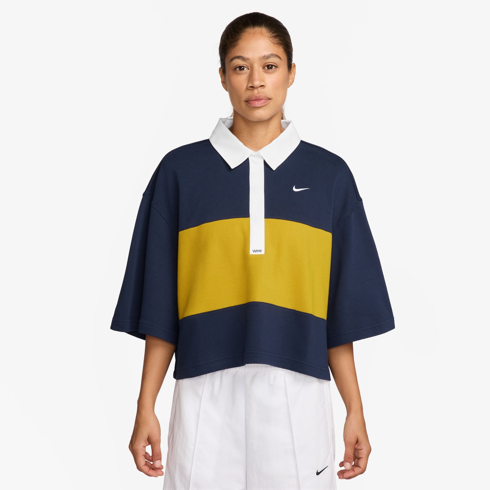 NIKE WOMENS SHORT SLEEVE POLO TOP