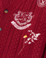 RYOKO RAIN CABLE KNIT CARDIGAN