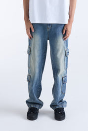 VOUSETI CARGO DENIM PANT