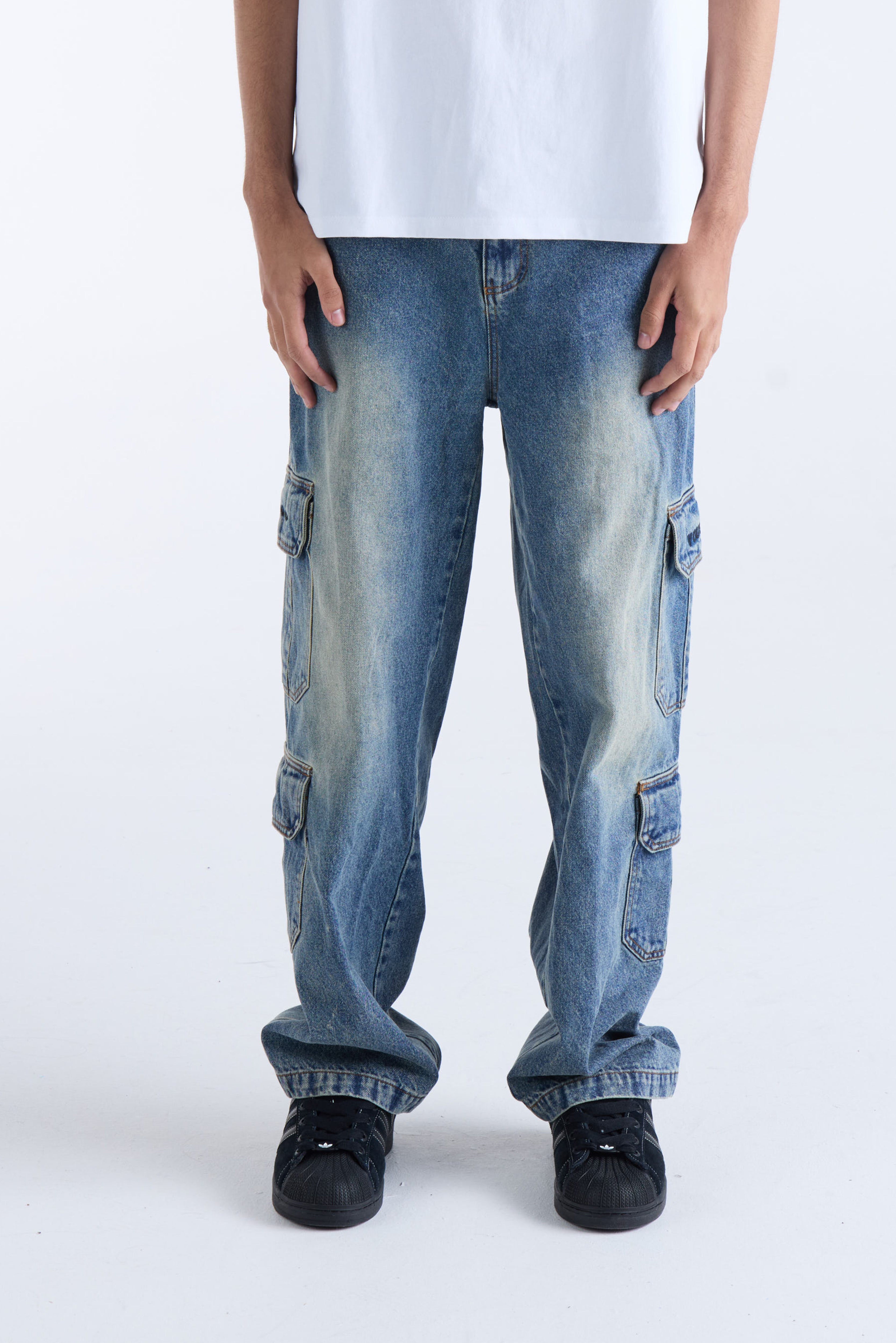 VOUSETI CARGO DENIM PANT