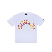 NEW ERA TEE UPSIDE DOWN LA LAKERS WHI
