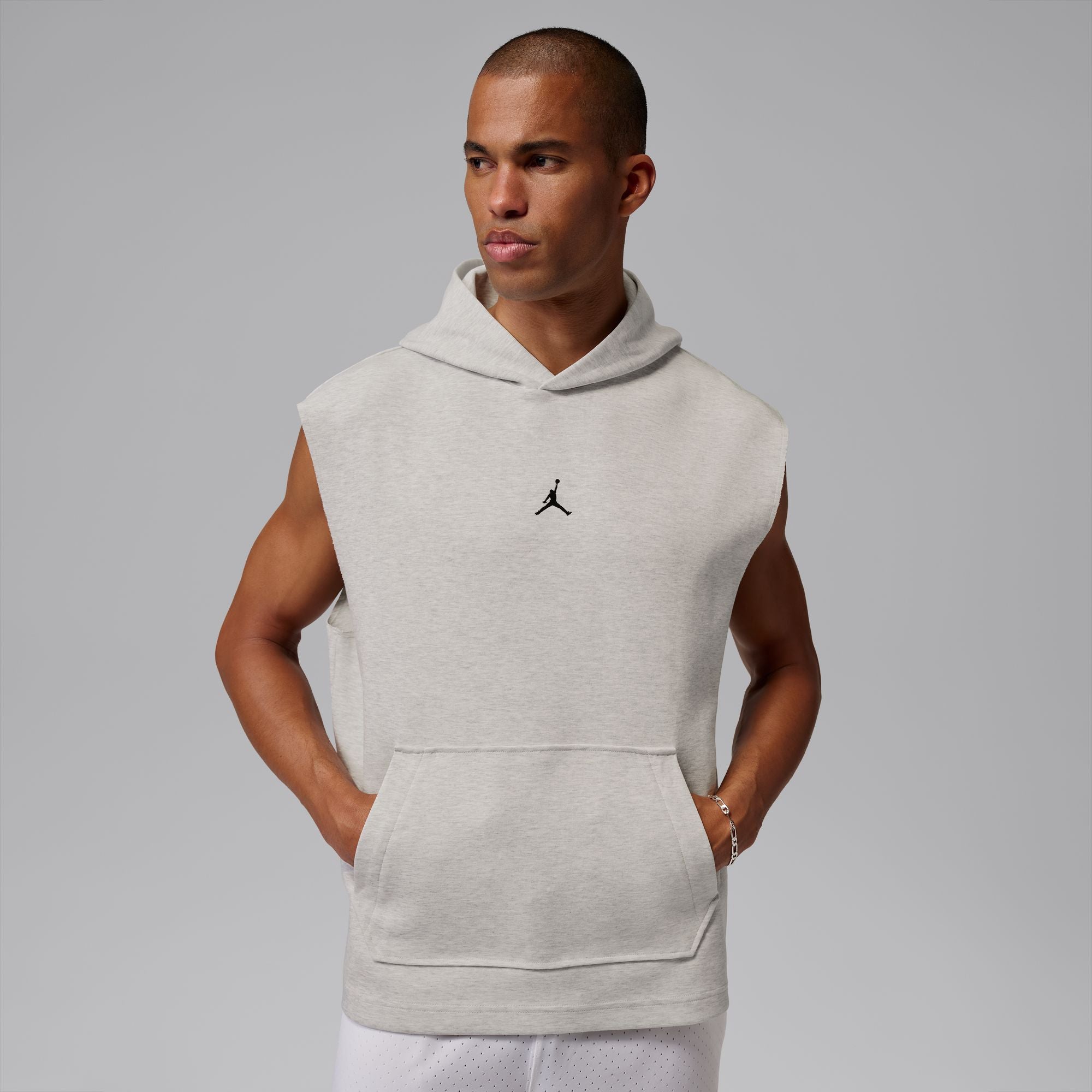 JORDAN MENS SPORT HOOP FLEECE SLEEVELESS HOODIE