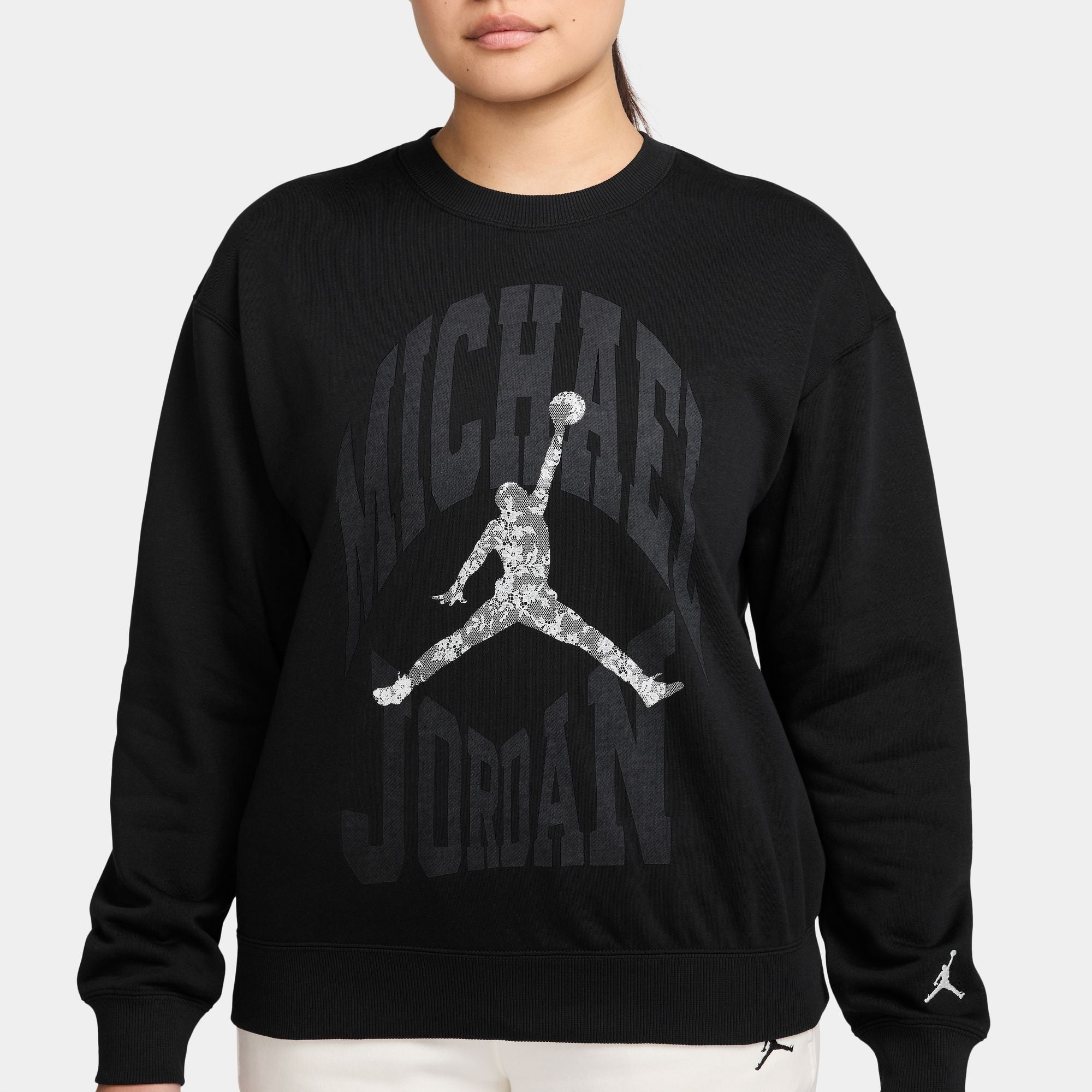 grey jordan crew neck