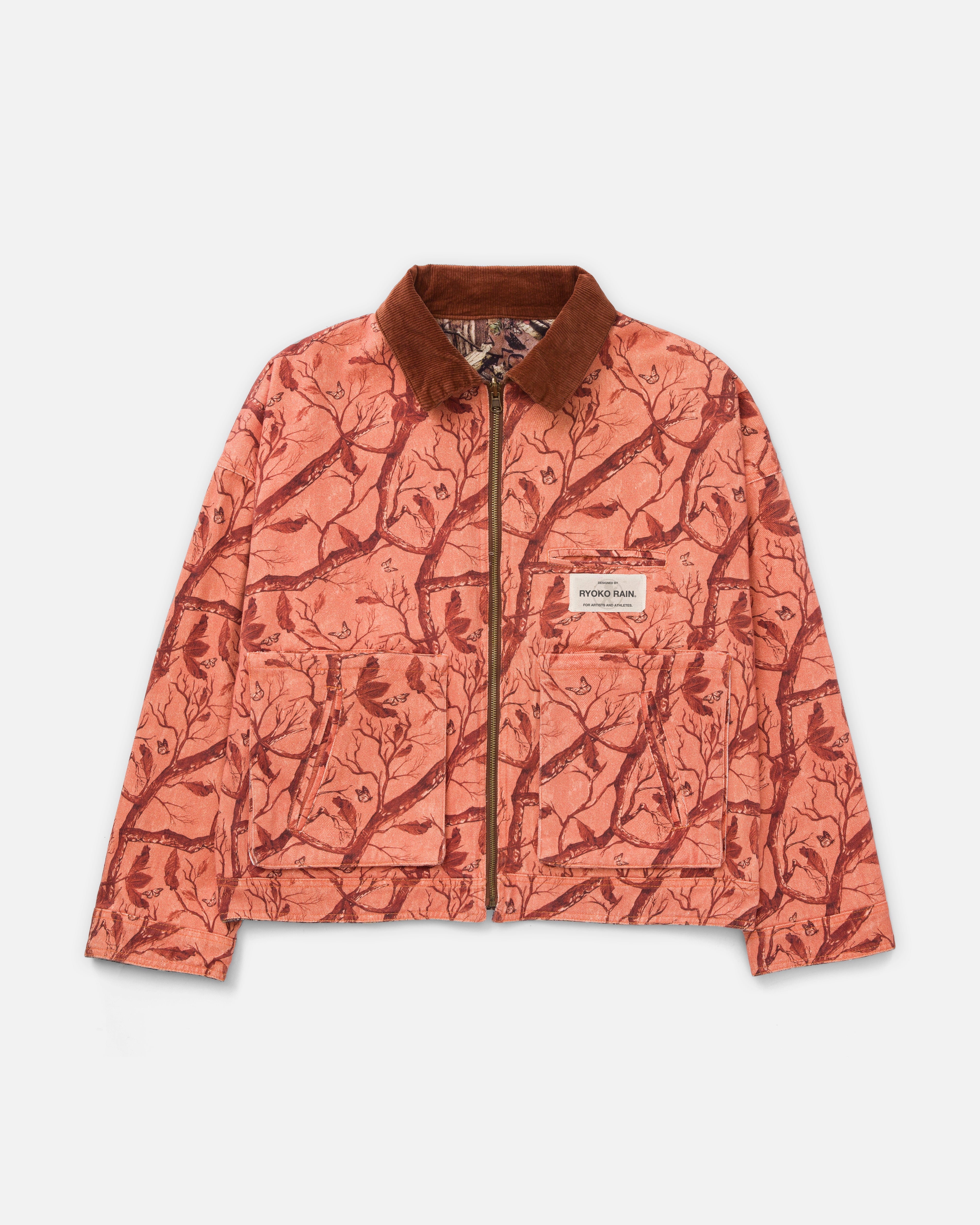 RYOKO RAIN REVERSIBLE CAMO WORK JACKET