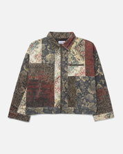 RYOKO RAIN VINTAGE PATCH WORK JACKET