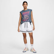 NIKE WOMENS DRI-FIT CROSSOVER 5IN SHORT